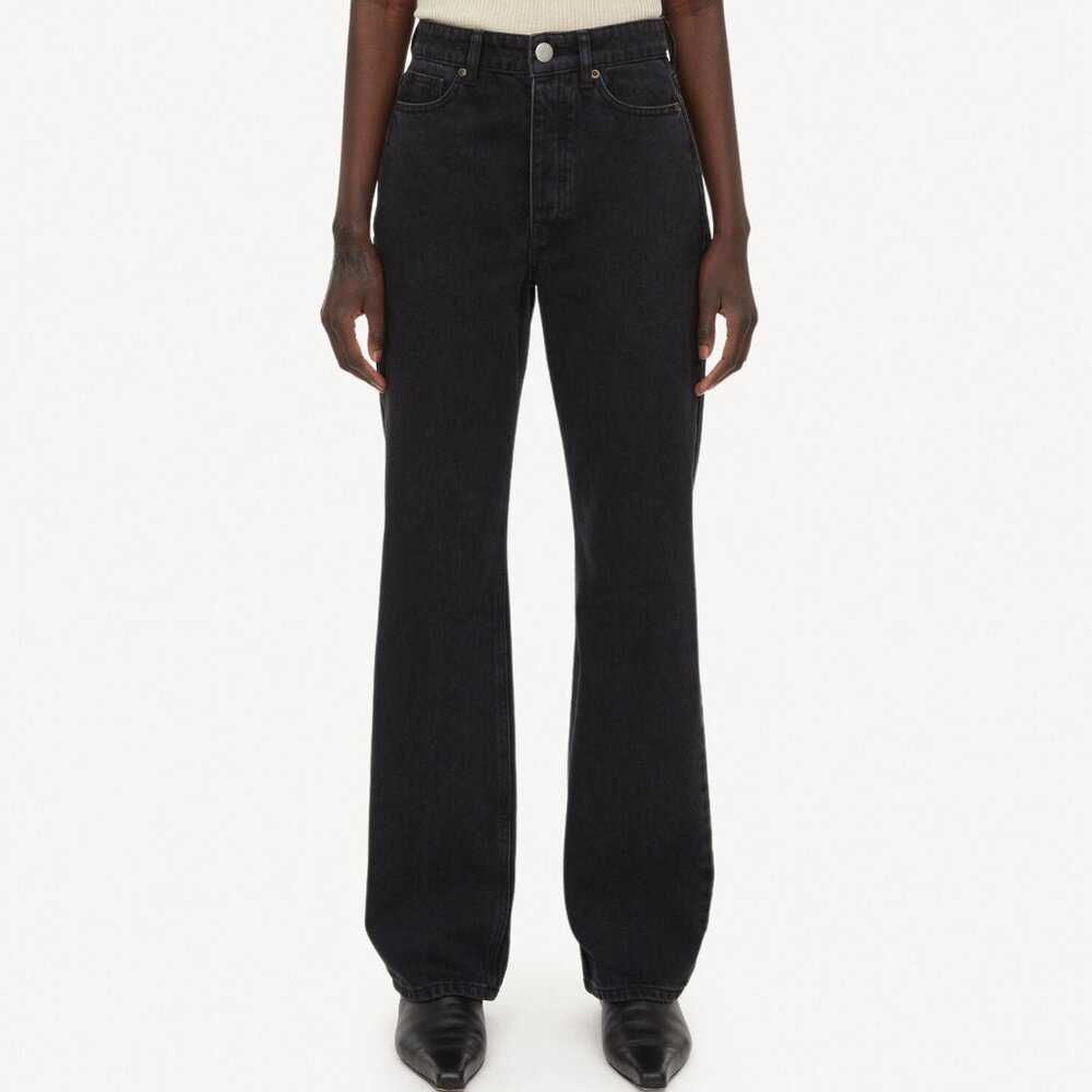 By Malene Birger Black Straight Leg Jeans Scandinavian Denmark Sz 31